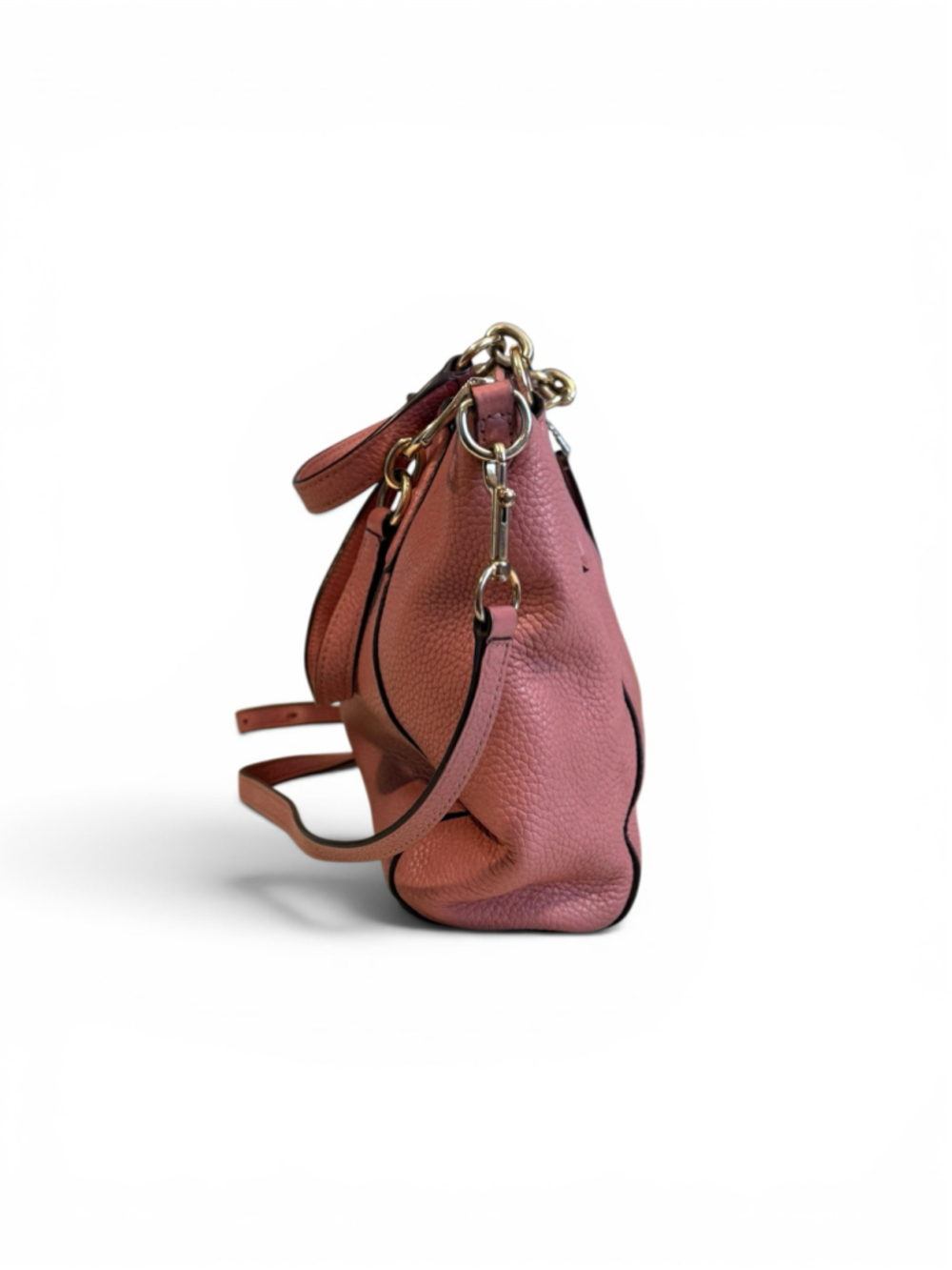 Coach F31077 Pink Pebbled Leather Crossbody Satchel Tote Purse Shoulder Bag 2018 - Picture 5 of 11